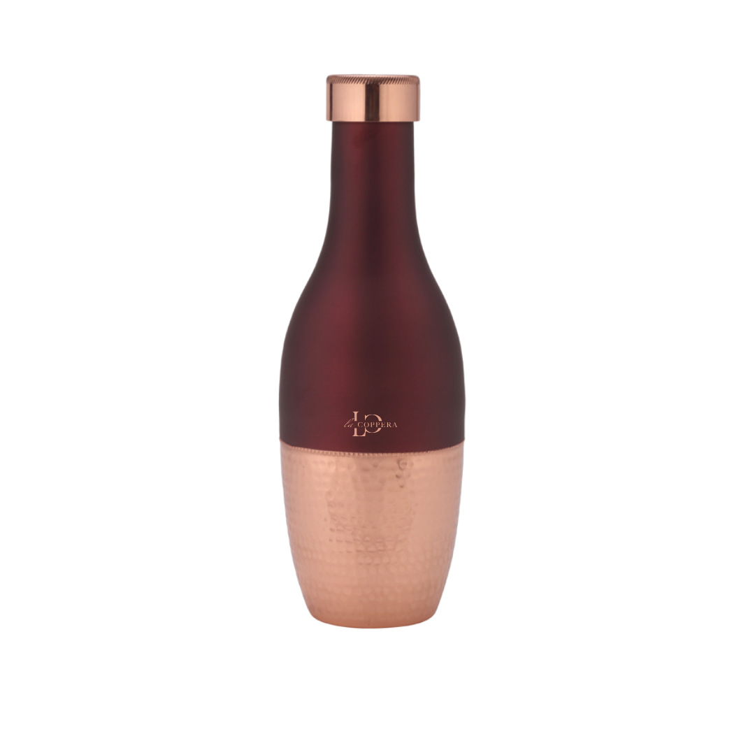 PLUM CoCo Copper Water Bottle, Stylish and Durable, Perfect for Daily Hydration and Gifting